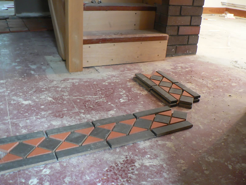 Quarry Tiles, hallway and kitchen floor